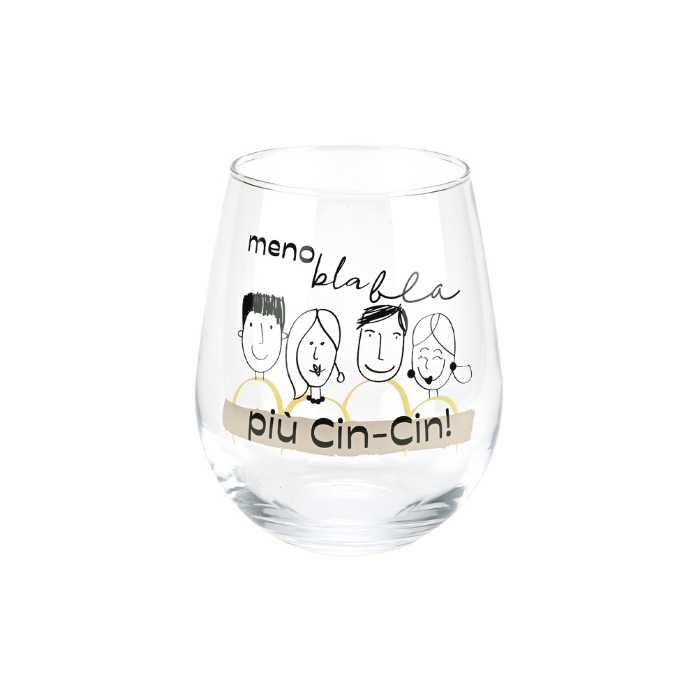 Wald Set Bicchieri in Vetro "Cin Cin"